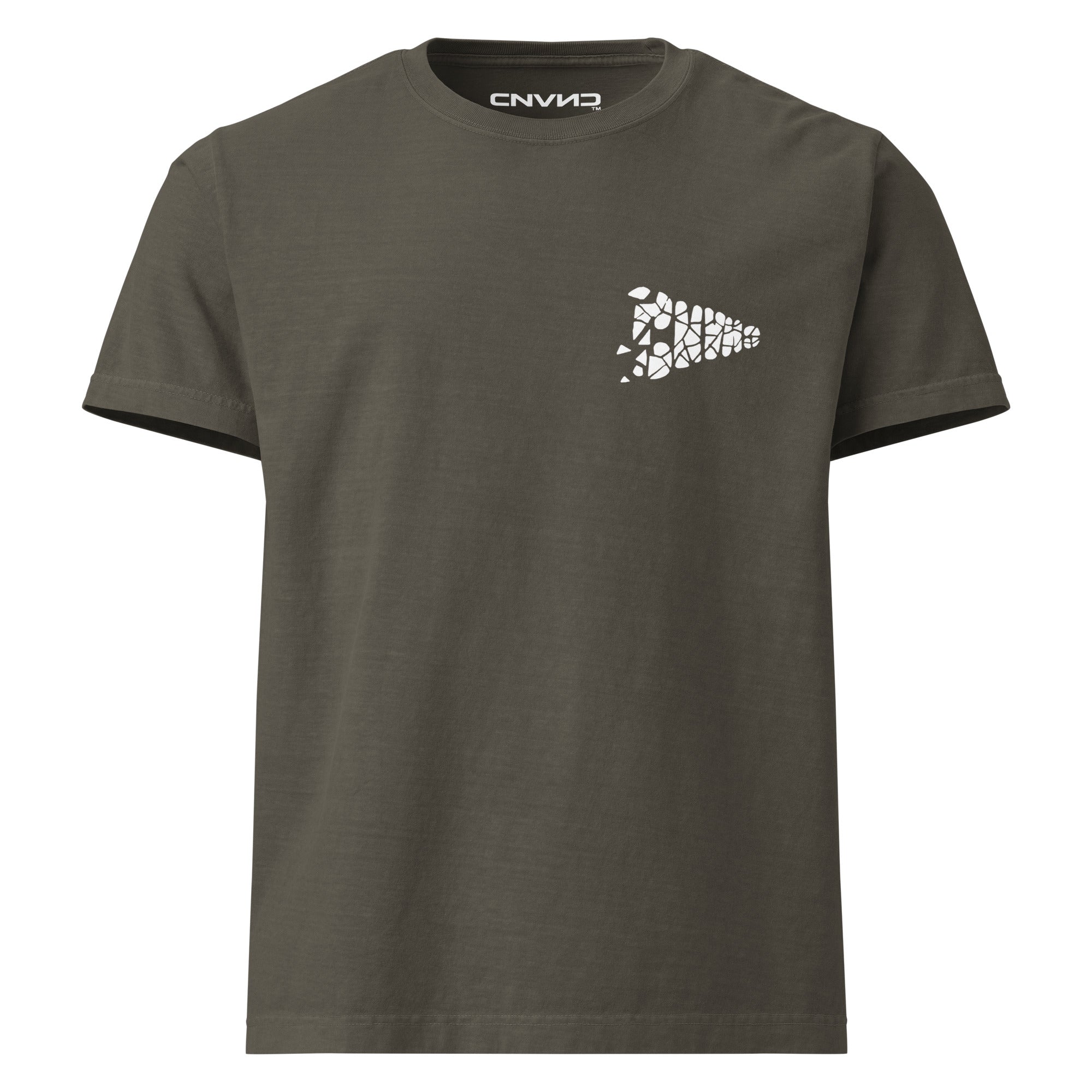 CNVNC Someday heavyweight graphic tee — front print detail